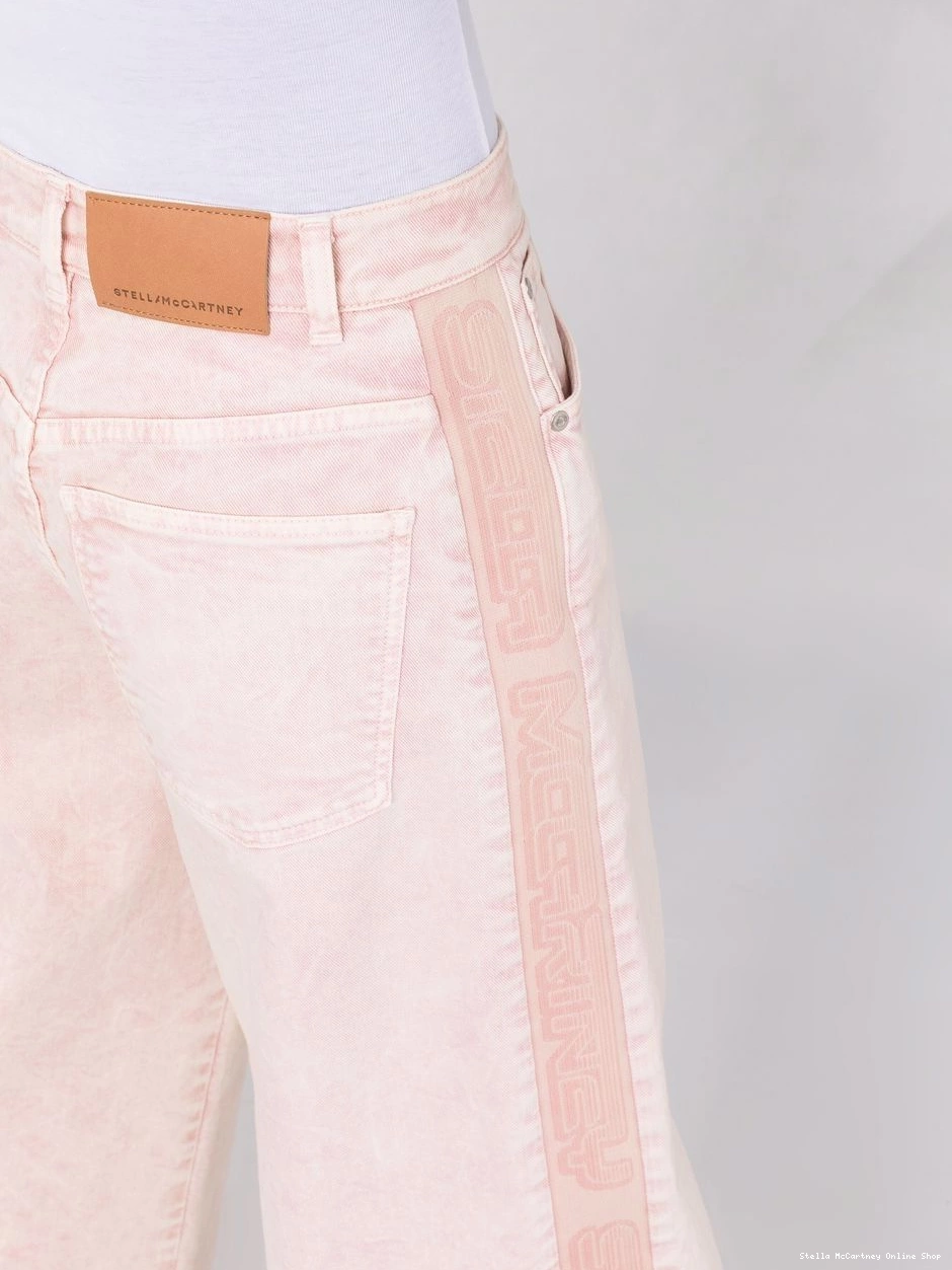 Cheap Stella Women jeans McCartney logo-tape wide 0727